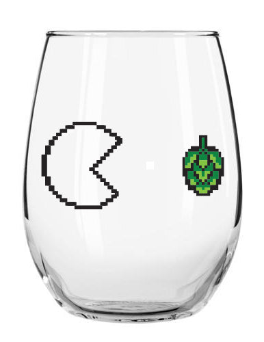 Hop-Man Stemless Glass